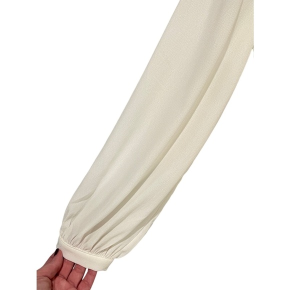 Sabo Skirt Plunge Cut Out Romper Playsuit Ivory Size M - Picture 7 of 11